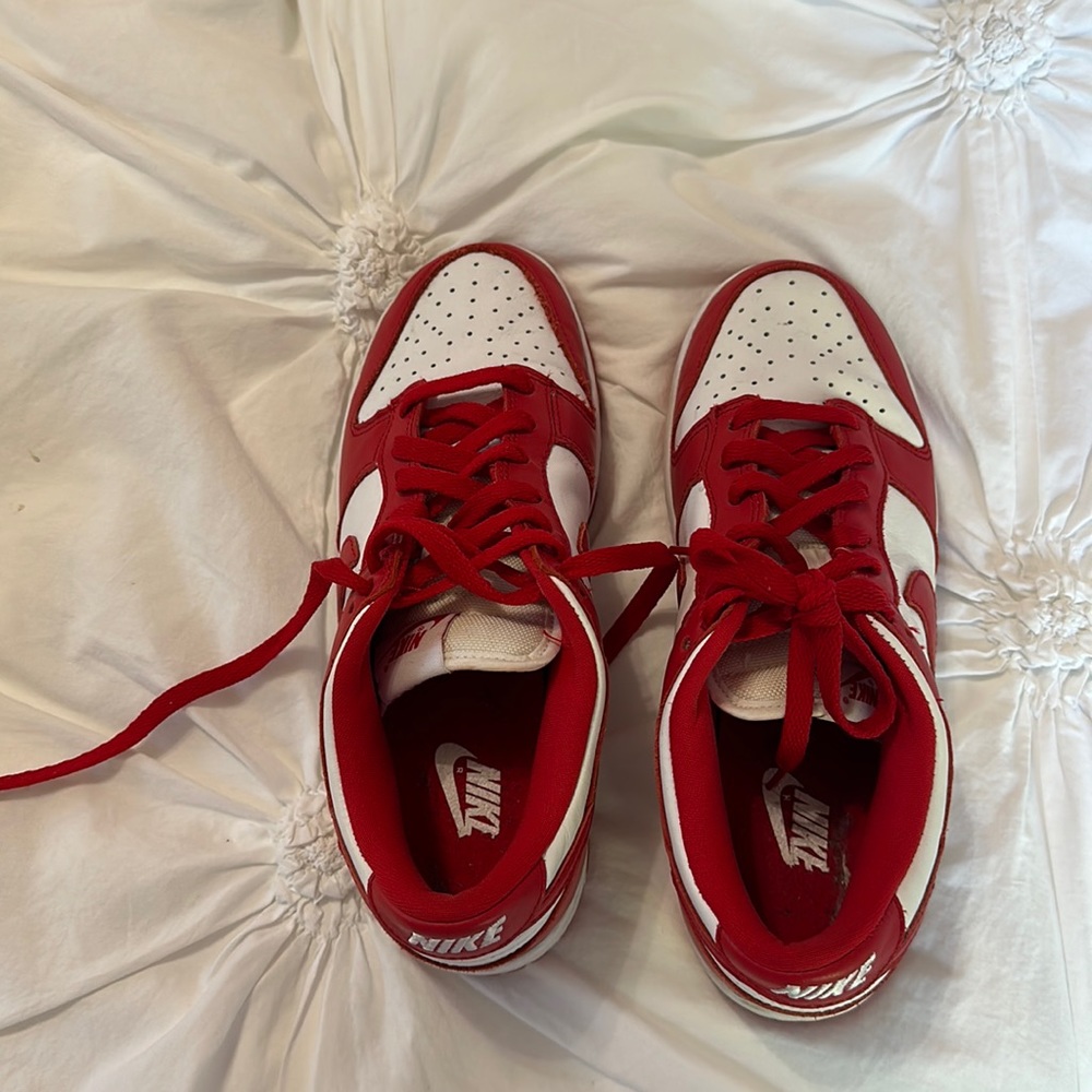 red nike dunk lows